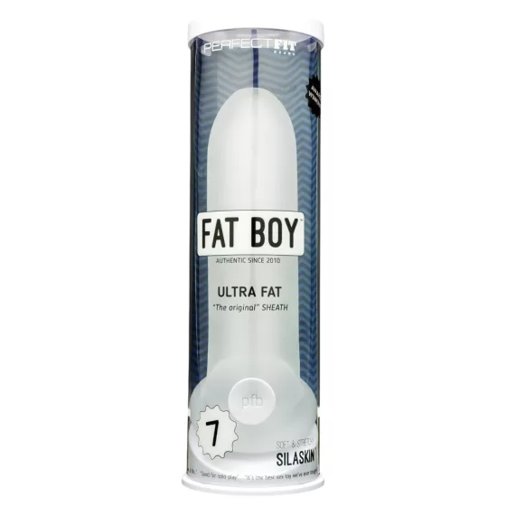 Fat Boy Original Ultra Fat - návlek na penis - biely - 19 cm
