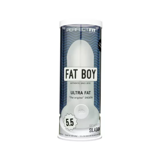 Fat Boy Original Ultra Fat - návlek na penis - 15 cm - biely