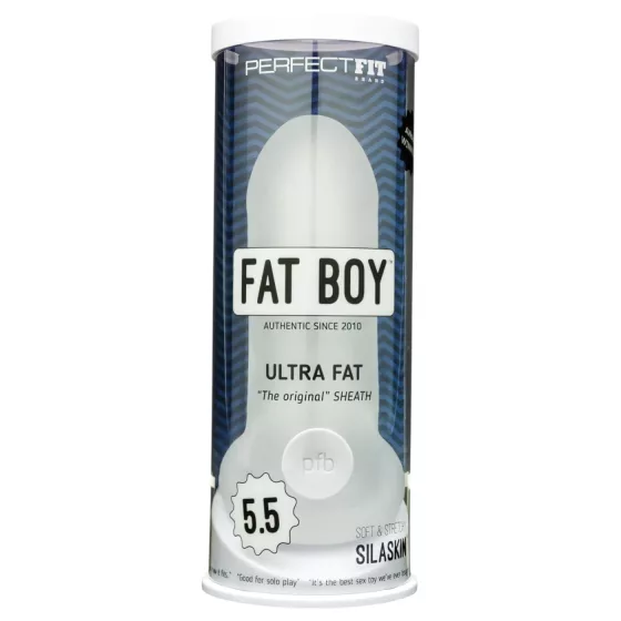 Perfect Fit - Fat Boy Original Ultra Fat - návlek na penis (15 cm, biely)