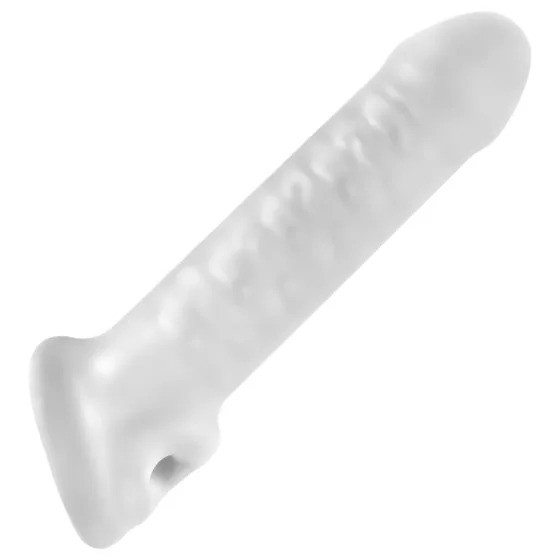 Perfect Fit - Fat Boy Thin - návlek na penis (17 cm, biely)