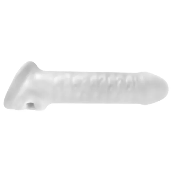 Perfect Fit - Fat Boy Thin - návlek na penis (17 cm, biely)
