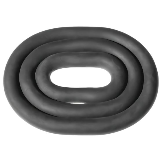 Perfect Fit Ultra Wrap - hrubá sada krúžkov na penis - čierna (3 ks)