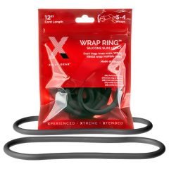   Perfect Fit Slim Wrap 12 - tenký krúžok na penis - čierny (30 cm)
