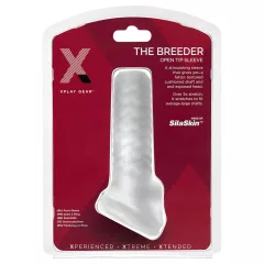 Perfect Fit Breeder - otvorený návlek na penis - biely