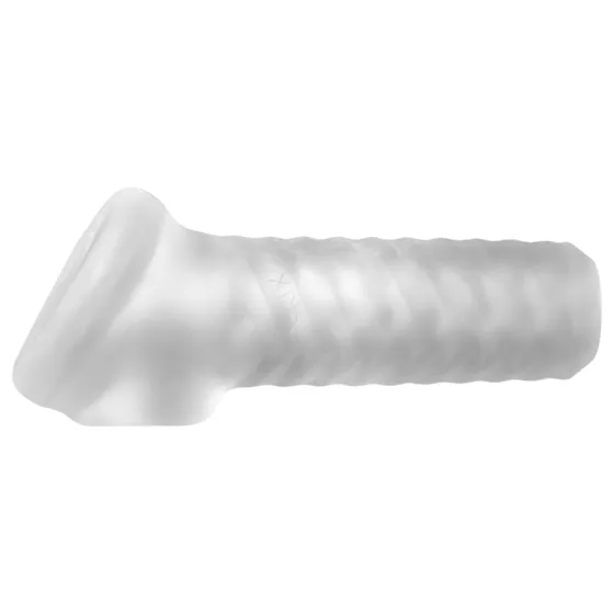 Perfect Fit Breeder - otvorený návlek na penis - biely