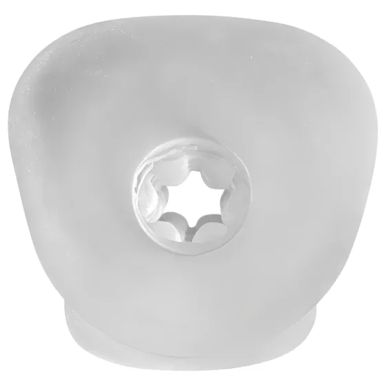 Perfect Fit Breeder - otvorený návlek na penis - biely