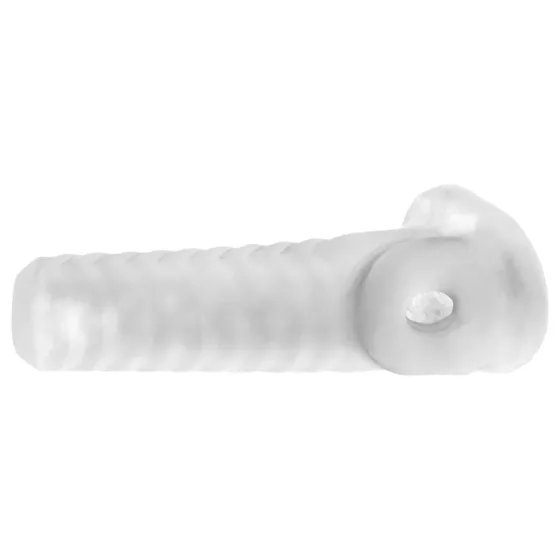 Perfect Fit Breeder - otvorený návlek na penis - biely