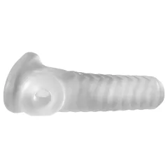 Perfect Fit Breeder - otvorený návlek na penis - biely
