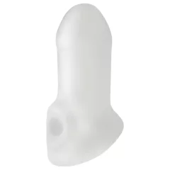 Perfect Fit - Fat Boy Thin - návlek na penis (10 cm, biely)