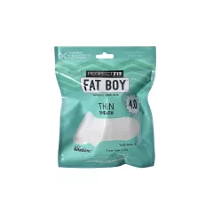 Perfect Fit - Fat Boy Thin - návlek na penis (10 cm, biely)
