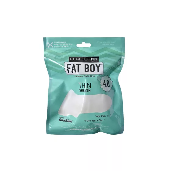 Fat Boy Thin - návlek na penis - 10 cm - biely