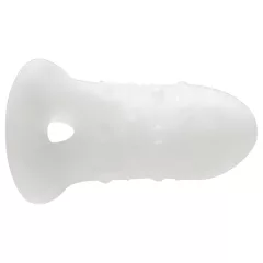 Perfect Fit - Fat Boy Thin - návlek na penis (10 cm, biely)