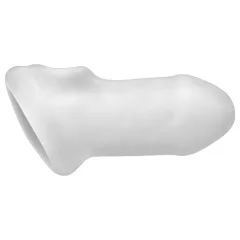 Perfect Fit - Fat Boy Thin - návlek na penis (10 cm, biely)