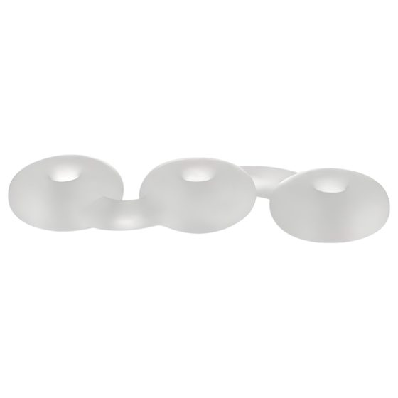 Perfect Fit Triple - Trio krúžkov na penis (biela)