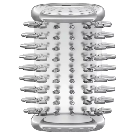 Stay Hard - erekčný návlek na penis s tŕňmi - priehľadný