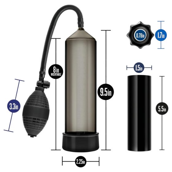 Quickie Kit - pumpa na penis - zväčšenie hrúbky - sada 4 ks