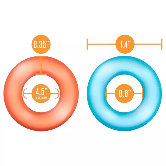 King of the Ring - erekčný krúžok set - farebné - 6 ks