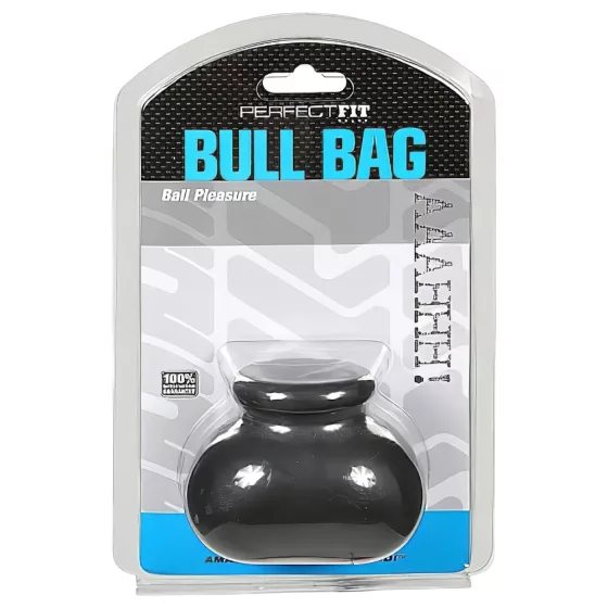 Perfect Fit Bull Bag - vrecko na semenníky a naťahovač (čierne)