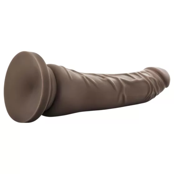 Dr. Skin 8,5 - realistický dildo s prísavkou (hnedý, 20,5 cm)