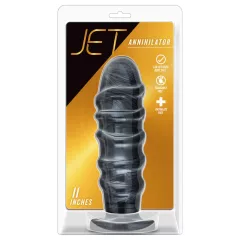 Blush Jet - XXL análne dildo (čierne)