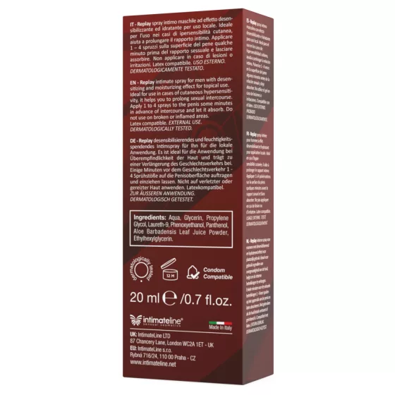 Intimateline Replay - oneskorňujúci sprej pre mužov (20 ml)
