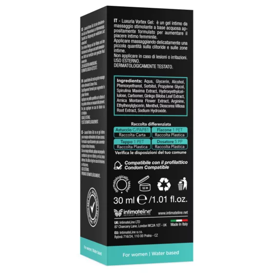 Intimateline Luxuria Vortex - chladivý stimulačný gél pre ženy (30 ml)