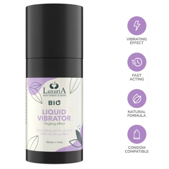 Intimateline Luxuria BIO - tekutý vibračný gél pre ženy (15 ml)