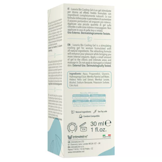 Intimateline Luxuria BIO - chladivý stimulačný gél pre ženy (30 ml)