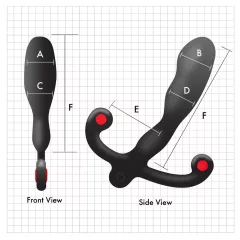   Aneros Helix Syn V - akumulátorový prostatický vibrátor (čierny) - 12,7 cm