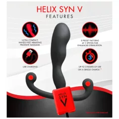   Aneros Helix Syn V - akumulátorový prostatický vibrátor (čierny) - 12,7 cm