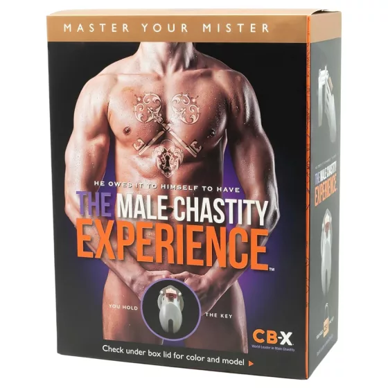 CB-6000 CB-X - klietka na penis s visiacim zámkom - čierna