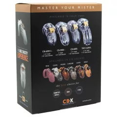 CB-6000 CB-X - klietka na penis s visiacim zámkom - čierna