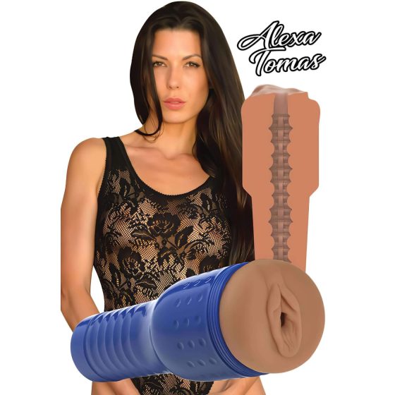 Private - Alexa Tomas vášnivá umelá vagína (prírodná-modrá)