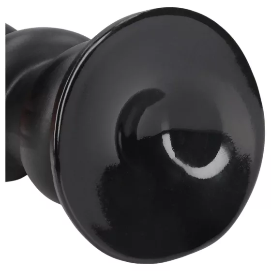 Ouch! Hole Driller - obrovský análny kolík (čierny) - 31,5 cm