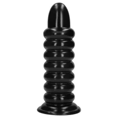   Au! Spiral Force - skrutkovací análny kolík (čierny) - 23,5 cm