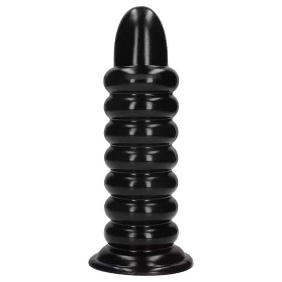 Au! Spiral Force - skrutkovací análny kolík (čierny) - 23,5 cm