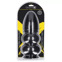   Au! Ultra Collosus - extra veľký análny kolík (čierny) - 33 cm