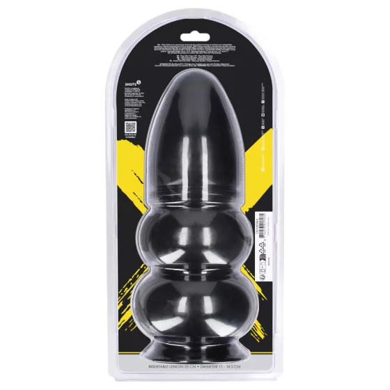 Au! Ultra Collosus - extra veľký análny kolík (čierny) - 33 cm