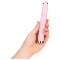 Loveline - rovný sklenený vibrátor (ružový)