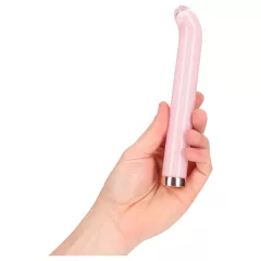 Loveline - sklenený vibrátor na bod G (ružový)