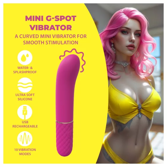 Loveline - mini vibrátor na bod G (ružový)
