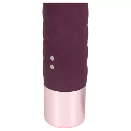 Loveline - mini vibrátor s uškami zajačika (červený)