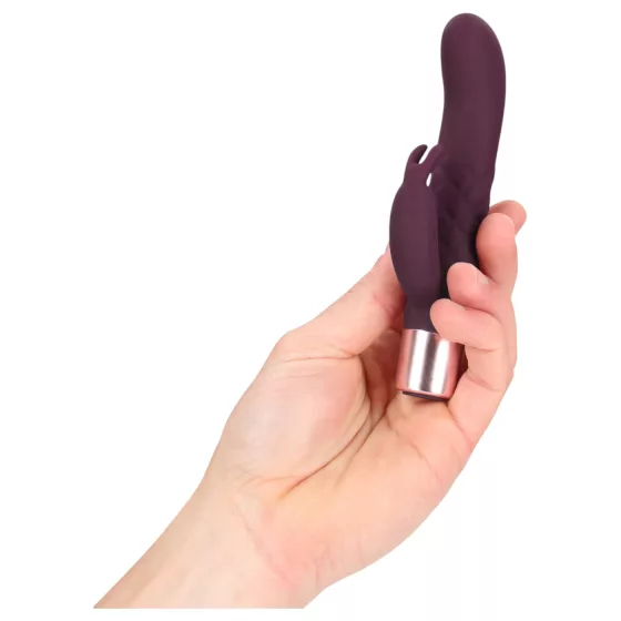 Loveline - mini vibrátor s uškami zajačika (červený)