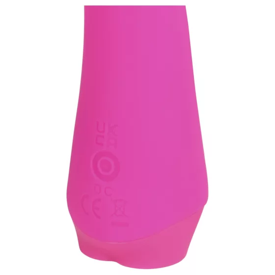 Loveline - zakrivený mini vibrátor s motívom zajačika (ružový)