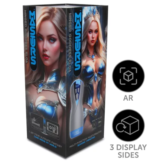 Masturs Eloa - masturbátor s vákovým a vibračným režimom - sivý