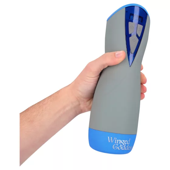 Masturs Eloa - masturbátor s vákovým a vibračným režimom - sivý