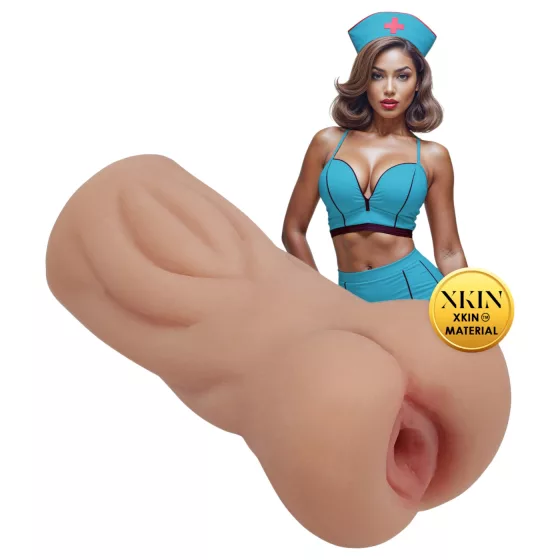 XKIN Naughty Nurse Trixie - realistická umelá vagína masturbátor (prírodná farba)