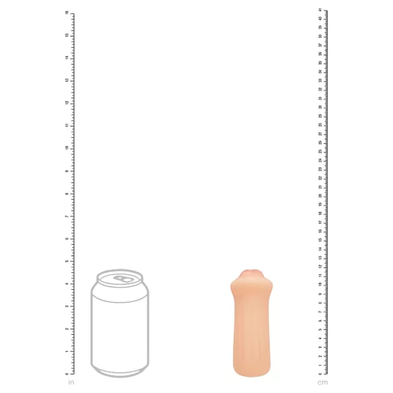 XKIN - realistický umelý ústny masturbátor - S (prírodný)