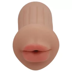   XKIN - umelá ústa masturbátor - S (tmavá naturálna farba)