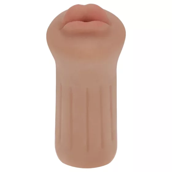 XKIN - umelá ústa masturbátor - S (tmavá naturálna farba)